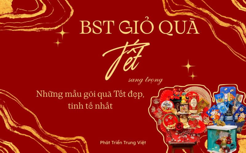 BST giỏ quà Tết sang trọng – Những mẫu gói quà Tết đẹp, tinh tế nhất